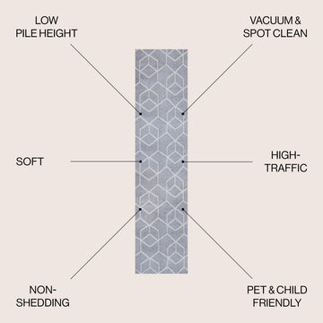 Tumbling Blocks Modern Geometric Area Rug 2